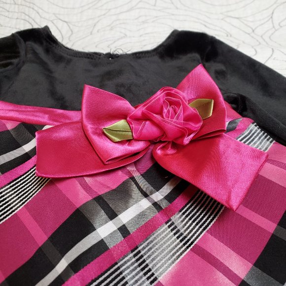 [12-18M] Marc & Maddie Pink & Black Fancy Dress - Picture 3 of 10